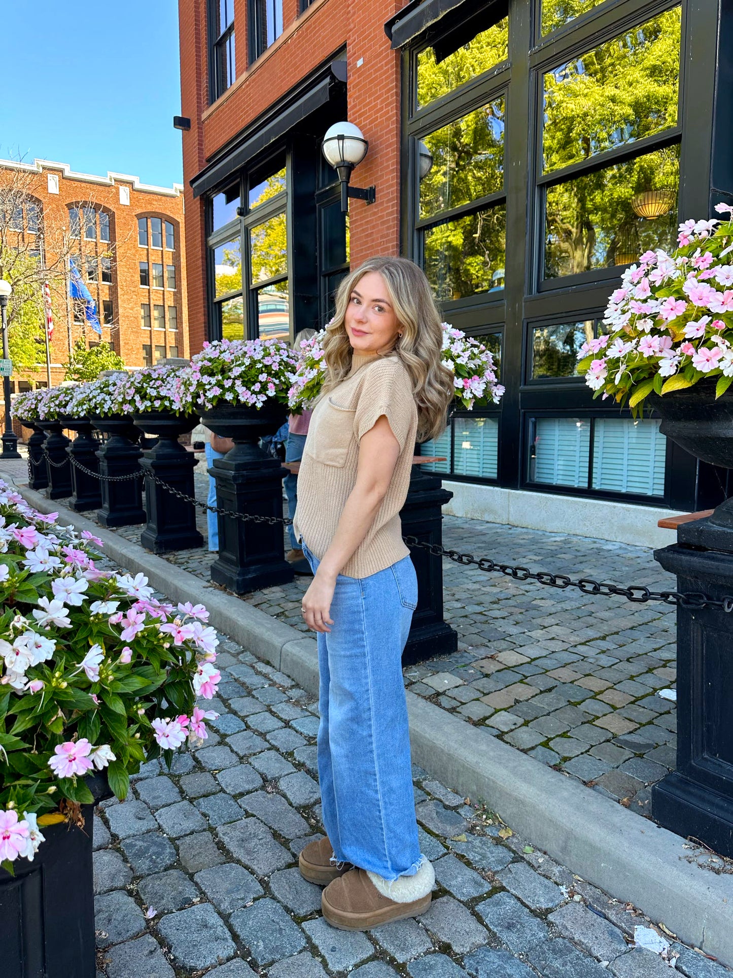 Tan Stick Season Sweater